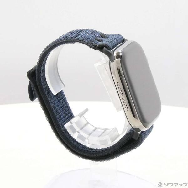 〔中古〕Apple(アップル) Apple Watch Series 10 GPS + Cellular 46mm ナチュラルチタニウムケース ブラック／ブルーNikeスポーツループ〔344-ud〕 |  | 03