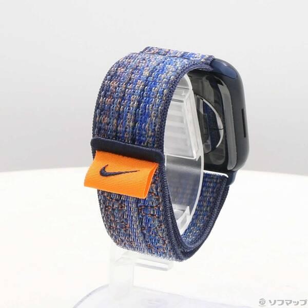 〔中古〕Apple(アップル) Apple Watch Series 9 GPS 45mm ミッドナイトアルミニウムケース ゲームロイヤル／オレンジNikeスポーツループ〔262-ud〕 |  | 02