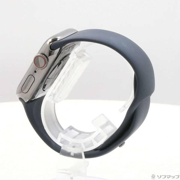 〔中古〕Apple(アップル) Apple Watch Series 9 GPS + Cellular 41mm グラファイトステンレススチールケース ミッドナイトスポーツバンド〔262-ud〕 |  | 01