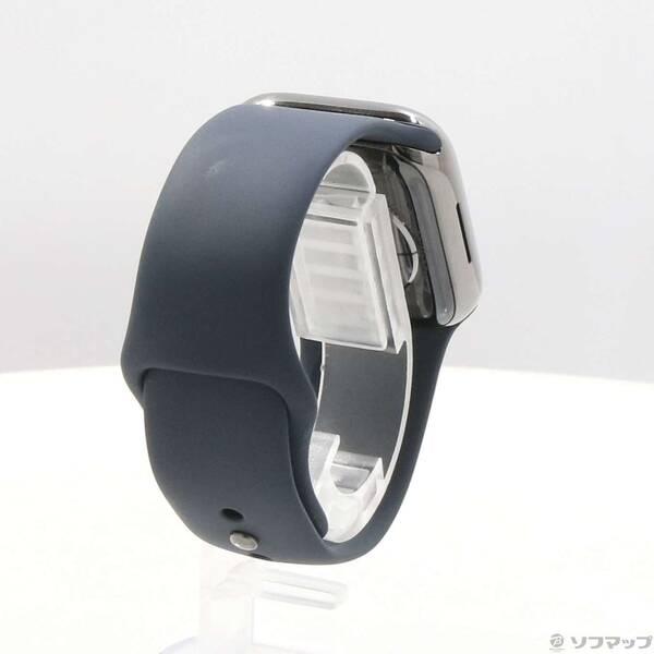 〔中古〕Apple(アップル) Apple Watch Series 9 GPS + Cellular 41mm グラファイトステンレススチールケース ミッドナイトスポーツバンド〔262-ud〕 |  | 02