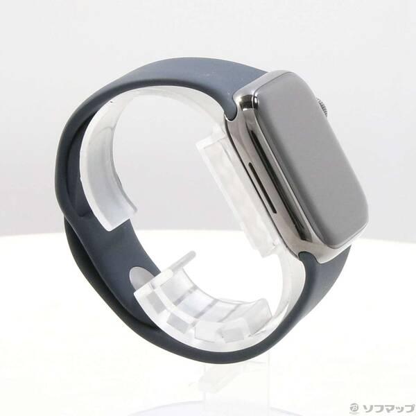 〔中古〕Apple(アップル) Apple Watch Series 9 GPS + Cellular 41mm グラファイトステンレススチールケース ミッドナイトスポーツバンド〔262-ud〕 |  | 03