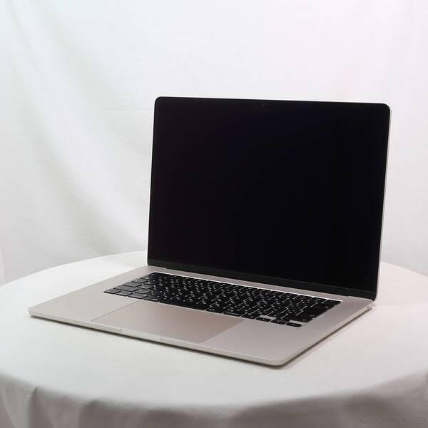 〔中古〕〔展示品〕 MacBook Air 15.3-inch Mid-2023 MQKU3J／A Apple M2 8コアCPU_10コアGPU 8GB SSD256GB スターライト 〔13.0 Ventura〕〔258-ud〕 | 