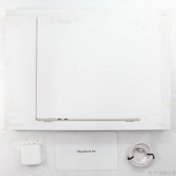 〔中古〕〔展示品〕 MacBook Air 15.3-inch Mid-2023 MQKU3J／A Apple M2 8コアCPU_10コアGPU 8GB SSD256GB スターライト 〔13.0 Ventura〕〔258-ud〕 |  | 04