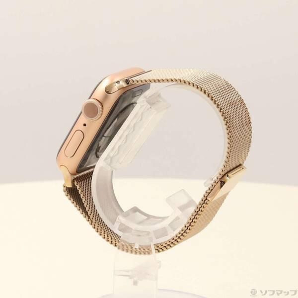 〔中古〕Apple(アップル) Apple Watch Series 5 GPS 40mm ゴールドアルミニウムケース ゴールドミラネーゼループ〔262-ud〕 |  | 01