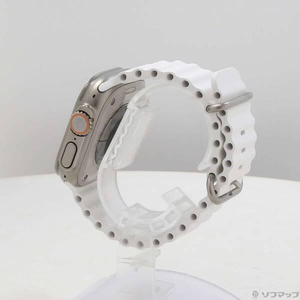 〔中古〕Apple(アップル) Apple Watch Ultra GPS + Cellular 49mm チタニウムケース ホワイトオーシャンバンド〔348-ud〕 |  | 01