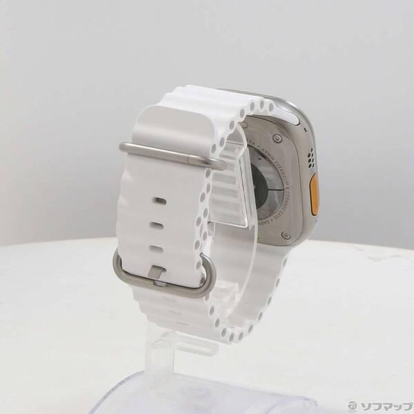 〔中古〕Apple(アップル) Apple Watch Ultra GPS + Cellular 49mm チタニウムケース ホワイトオーシャンバンド〔348-ud〕 |  | 02