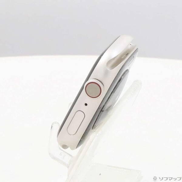 〔中古〕Apple(アップル) Apple Watch Series 7 GPS + Cellular 45mm スターライトアルミニウムケース バンド無し〔262-ud〕 |  | 01