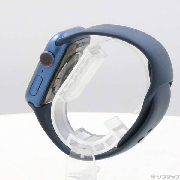 〔中古〕Apple(アップル) Apple Watch Series 7 GPS + Cellular 41mm ブルーアルミニウムケース アビスブルースポーツバンド〔198-ud〕 |  | 01