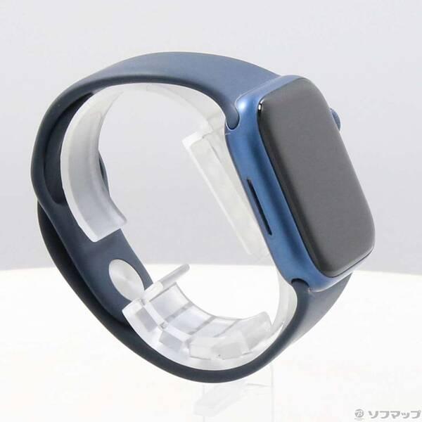 〔中古〕Apple(アップル) Apple Watch Series 7 GPS + Cellular 41mm ブルーアルミニウムケース アビスブルースポーツバンド〔198-ud〕 |  | 03