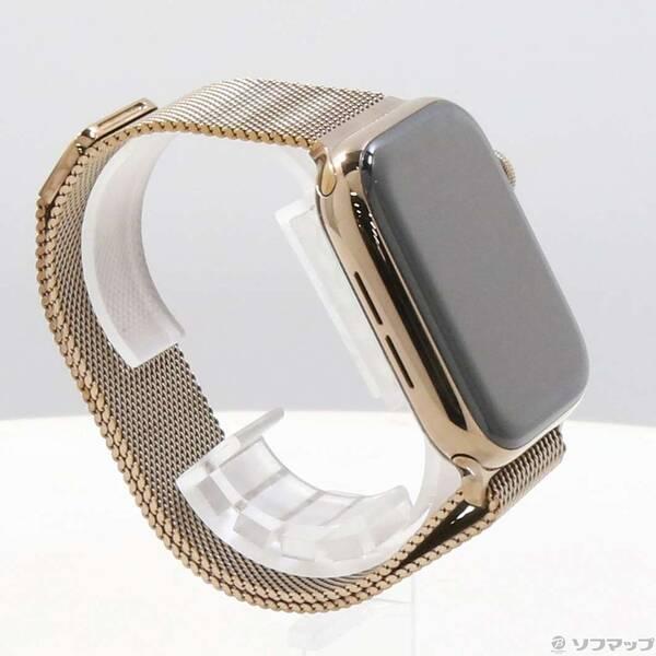 〔中古〕Apple(アップル) Apple Watch Series 4 GPS + Cellular 44mm ゴールドステンレススチールケース ゴールドミラネーゼループ〔247-ud〕 |  | 03