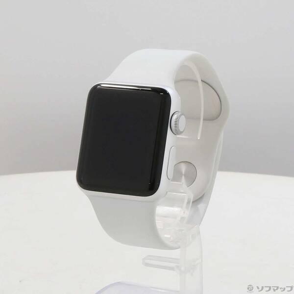 〔中古〕Apple(アップル) Apple Watch Series 3 GPS 38mm シルバーアルミニウムケース ホワイトスポーツバンド〔247-ud〕 | 