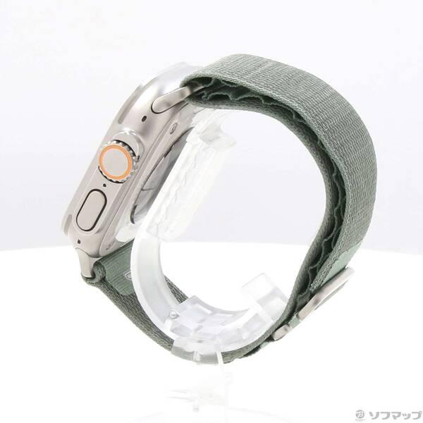 〔中古〕Apple(アップル) Apple Watch Ultra GPS + Cellular 49mm チタニウムケース グリーンアルパインループ〔349-ud〕 |  | 01