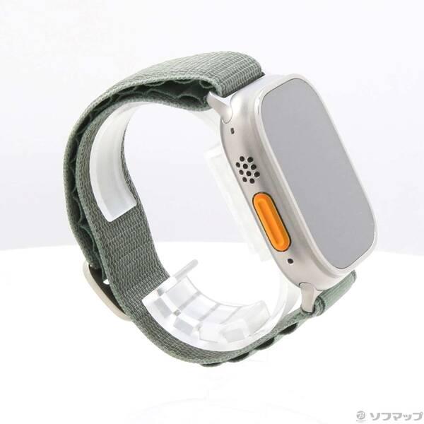〔中古〕Apple(アップル) Apple Watch Ultra GPS + Cellular 49mm チタニウムケース グリーンアルパインループ〔349-ud〕 |  | 03