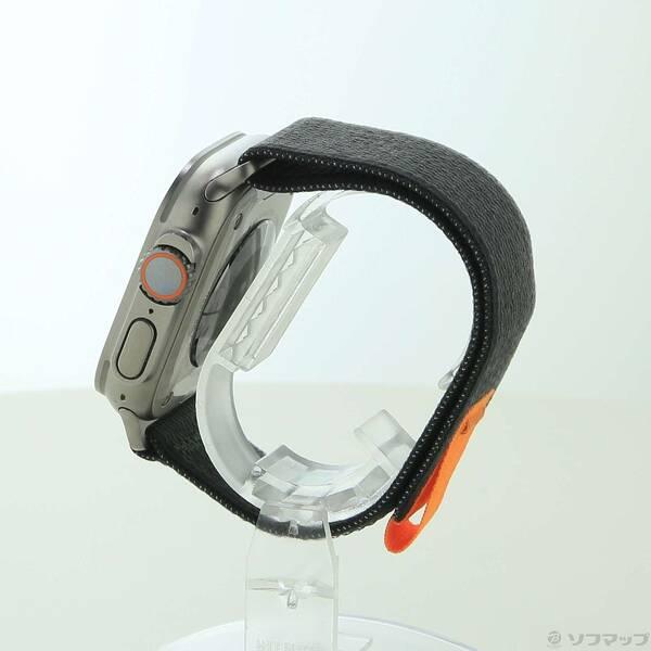 〔中古〕Apple(アップル) Apple Watch Ultra GPS + Cellular 49mm チタニウムケース ブラック／グレイトレイルループ〔349-ud〕 |  | 01