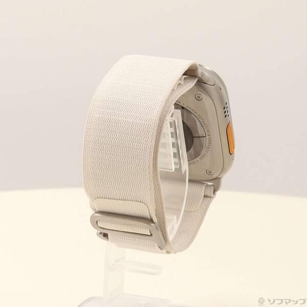 〔中古〕Apple(アップル) Apple Watch Ultra GPS + Cellular 49mm チタニウムケース スターライトアルパインループ〔344-ud〕 |  | 02