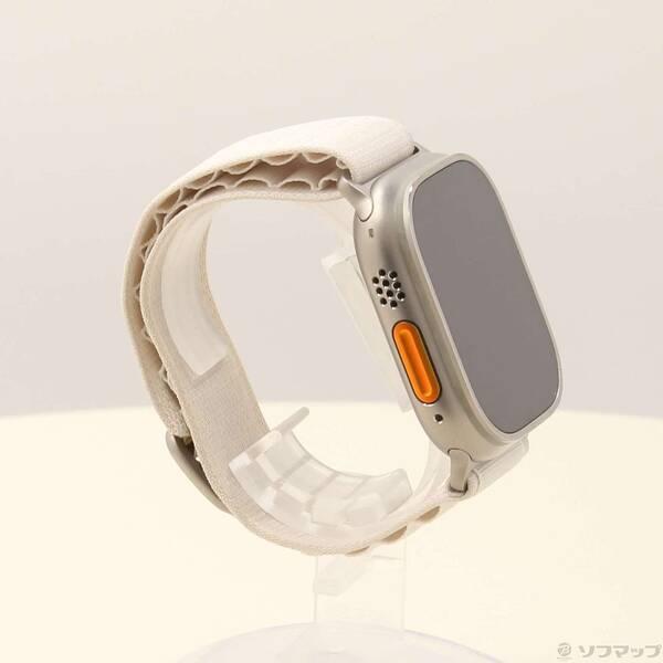 〔中古〕Apple(アップル) Apple Watch Ultra GPS + Cellular 49mm チタニウムケース スターライトアルパインループ〔344-ud〕 |  | 03