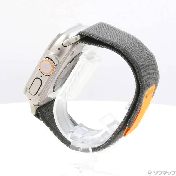 〔中古〕Apple(アップル) Apple Watch Ultra GPS + Cellular 49mm チタニウムケース ブラック／グレイトレイルループ〔348-ud〕 |  | 01