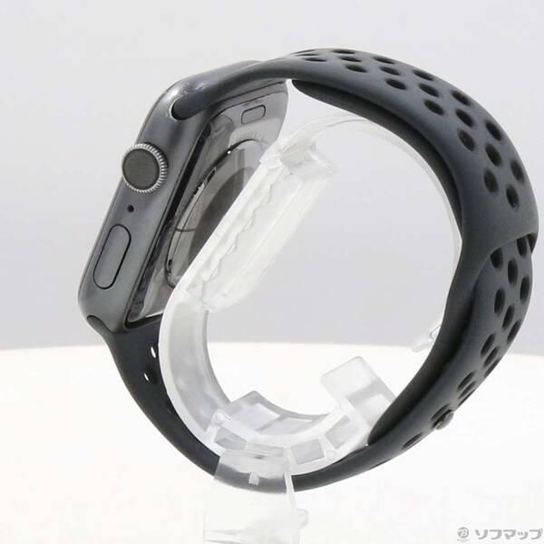 〔中古〕Apple(アップル) Apple Watch Series 4 Nike+ GPS 44mm スペースグレイアルミニウムケース アンスラサイト／ブラックNikeスポーツバンド〔247-ud〕 |  | 01