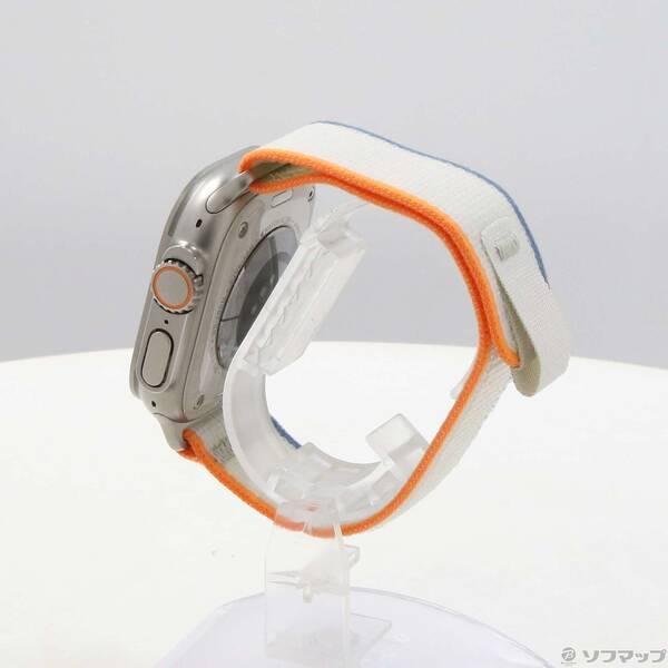 〔中古〕Apple(アップル) Apple Watch Ultra 2 GPS + Cellular 49mm チタニウムケース オレンジ／ベージュトレイルループ〔262-ud〕 |  | 01