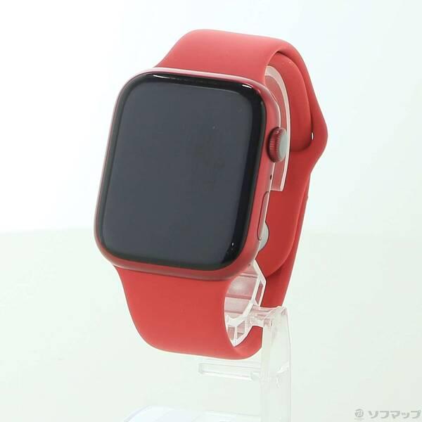 〔中古〕Apple(アップル) Apple Watch Series 7 GPS 45mm (PRODUCT)REDアルミニウムケース (PRODUCT)REDスポーツバンド〔352-ud〕 | 