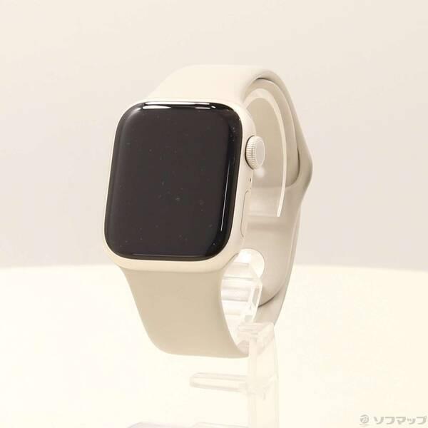 〔中古〕Apple(アップル) Apple Watch Series 9 GPS 41mm スターライトアルミニウムケース スターライトスポーツバンド〔348-ud〕 | 