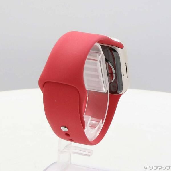 〔中古〕Apple(アップル) Apple Watch Series 9 GPS 41mm スターライトアルミニウムケース レッドスポーツバンド〔251-ud〕 |  | 02