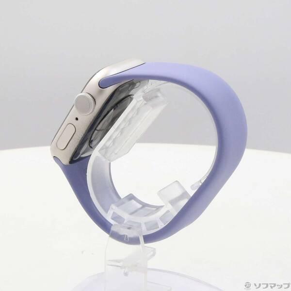 〔中古〕Apple(アップル) Apple Watch Series 7 GPS 41mm スターライトアルミニウムケース イングリッシュラベンダーソロループ〔276-ud〕 |  | 01