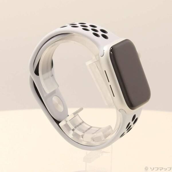 〔中古〕Apple(アップル) Apple Watch Series 6 Nike GPS 40mm シルバーアルミニウムケース ピュアプラチナム／ブラックNikeスポーツバンド〔262-ud〕 |  | 03