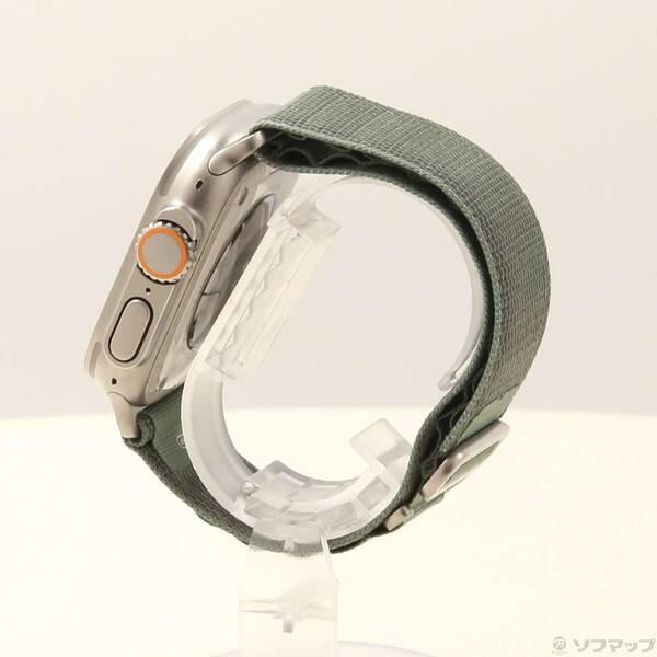 〔中古〕Apple(アップル) Apple Watch Ultra GPS + Cellular 49mm チタニウムケース グリーンアルパインループ〔348-ud〕 |  | 01