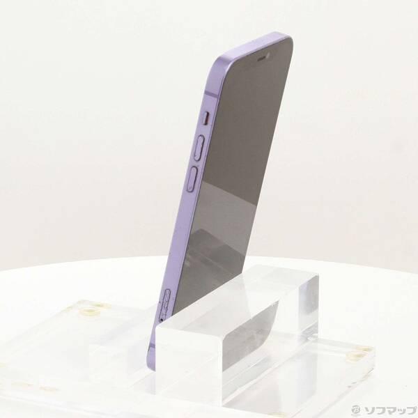 中古美品　Apple iPhone 12 64G パープル 箱と充電ケーブル付き 中古〕Apple(アップル) iPhone12 64GB パープル MJNH3J／A SIMフリー