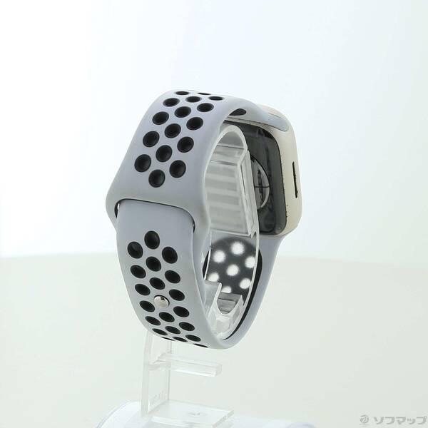 〔中古〕Apple(アップル) Apple Watch Series 7 Nike GPS 41mm スターライトアルミニウムケース ピュアプラチナム／ブラックNikeスポーツバンド〔348-ud〕 |  | 02