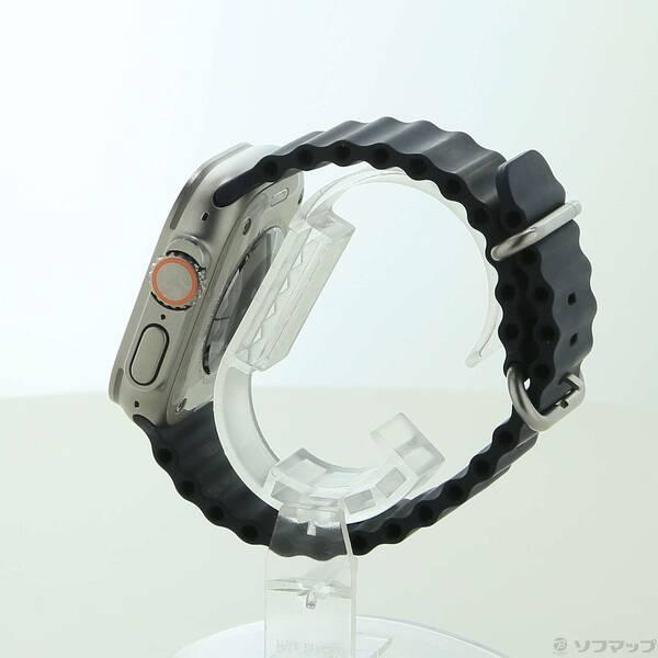 〔中古〕Apple(アップル) Apple Watch Ultra GPS + Cellular 49mm チタニウムケース ミッドナイトオーシャンバンド〔348-ud〕 |  | 01