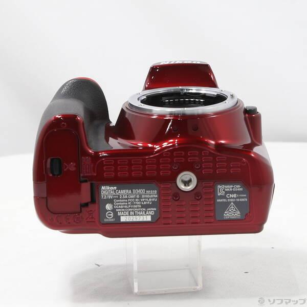 〔中古〕Nikon(ニコン) NIKON D3400 ボディ レッド〔198-ud〕 |  | 04