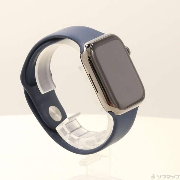 〔中古〕Apple(アップル) Apple Watch Series 7 GPS + Cellular 45mm グラファイトステンレススチールケース アビスブルースポーツバンド〔269-ud〕 |  | 03