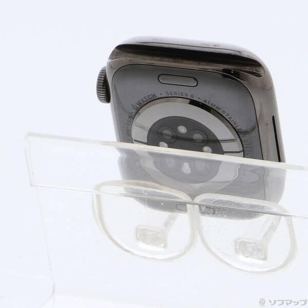〔中古〕Apple(アップル) Apple Watch Series 8 GPS + Cellular 41mm グラファイトステンレススチールケース バンド無し〔198-ud〕 |  | 02