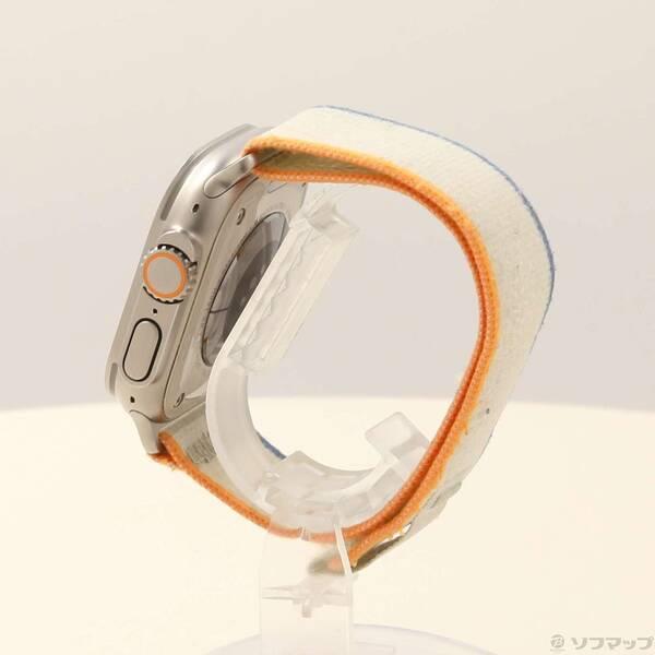 〔中古〕Apple(アップル) Apple Watch Ultra 2 GPS + Cellular 49mm チタニウムケース オレンジ／ベージュトレイルループ〔377-ud〕 |  | 01