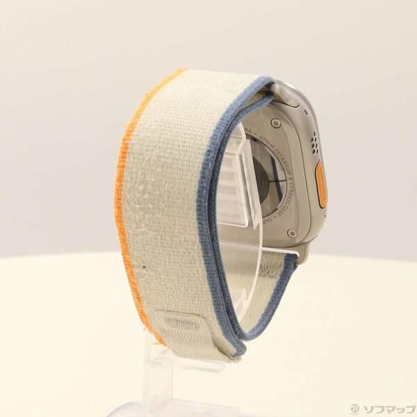 〔中古〕Apple(アップル) Apple Watch Ultra 2 GPS + Cellular 49mm チタニウムケース オレンジ／ベージュトレイルループ〔377-ud〕 |  | 02