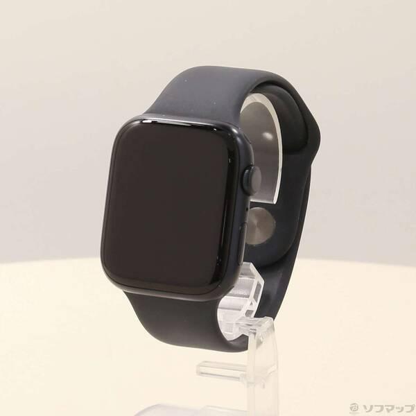 〔中古〕Apple(アップル) Apple Watch Series 9 GPS 45mm ミッドナイトアルミニウムケース ミッドナイトスポーツバンド〔262-ud〕 | 