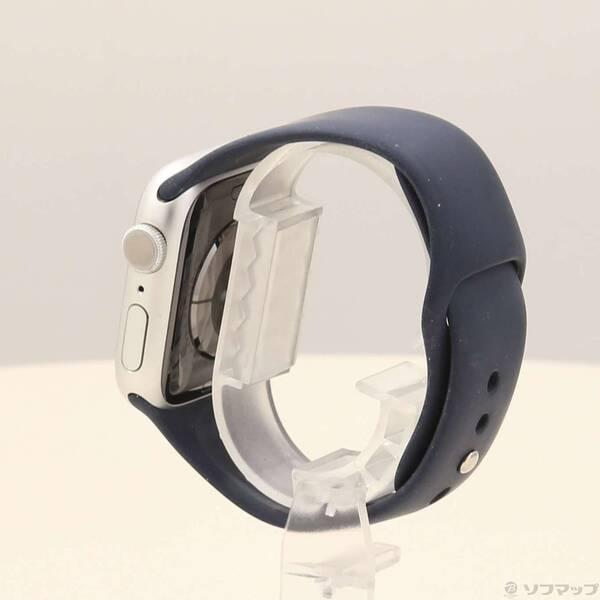 〔中古〕Apple(アップル) Apple Watch Series 9 GPS 41mm シルバーアルミニウムケース ストームブルースポーツバンド〔269-ud〕 |  | 01