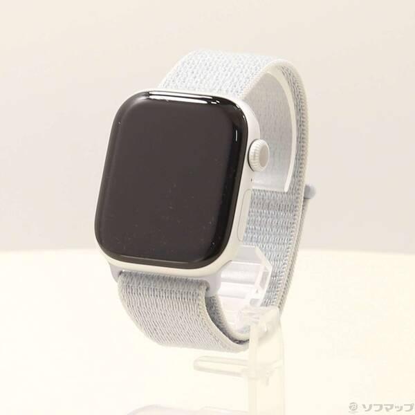 〔中古〕Apple(アップル) Apple Watch Series 10 GPS 42mm シルバーアルミニウムケース ブルークラウドスポーツループ〔344-ud〕 | 