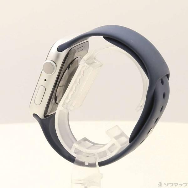 〔中古〕Apple(アップル) Apple Watch Series 9 GPS 45mm シルバーアルミニウムケース ストームブルースポーツバンド〔196-ud〕 |  | 01