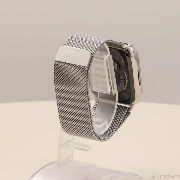 〔中古〕Apple(アップル) Apple Watch Series 8 GPS + Cellular 45mm シルバーステンレススチールケース シルバーミラネーゼループ〔269-ud〕 |  | 02
