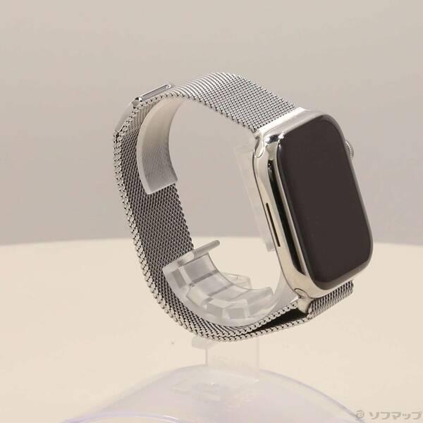 〔中古〕Apple(アップル) Apple Watch Series 8 GPS + Cellular 45mm シルバーステンレススチールケース シルバーミラネーゼループ〔269-ud〕 |  | 03
