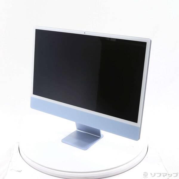〔中古〕Apple(アップル) iMac 24-inch Mid-2021 MGPK3J／A Apple M1 8コアCPU_8コアGPU 8GB SSD256GB ブルー 〔macOS Big Sur v11〕〔262-ud〕 | 
