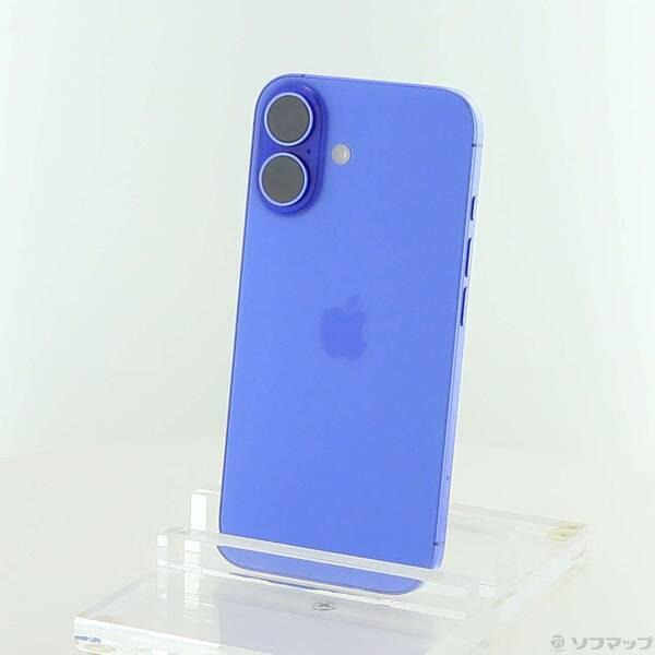〔中古〕Apple(アップル) iPhone16 128GB ウルトラマリン 3N394J／A SIMフリー〔198-ud〕 | 