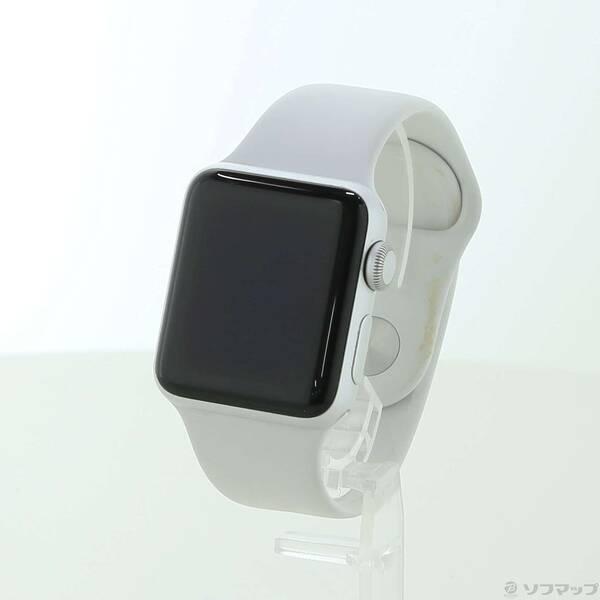 〔中古〕Apple(アップル) Apple Watch Series 3 GPS 38mm シルバーアルミニウムケース ホワイトスポーツバンド〔247-ud〕 | 