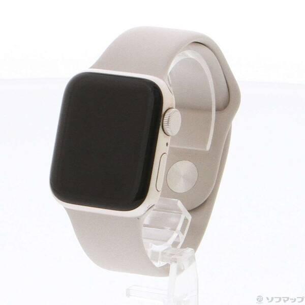 〔中古〕Apple(アップル) Apple Watch SE 第2世代 GPS 40mm スターライトアルミニウムケース スターライトスポーツバンド〔348-ud〕 | 