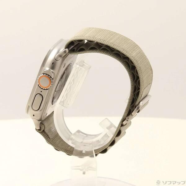 〔中古〕Apple(アップル) Apple Watch Ultra 2 GPS + Cellular 49mm チタニウムケース オリーブアルパインループ〔344-ud〕 |  | 01