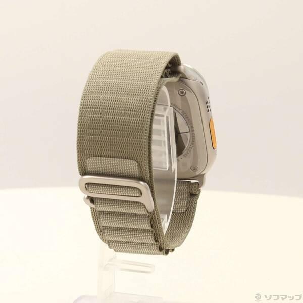 〔中古〕Apple(アップル) Apple Watch Ultra 2 GPS + Cellular 49mm チタニウムケース オリーブアルパインループ〔344-ud〕 |  | 02