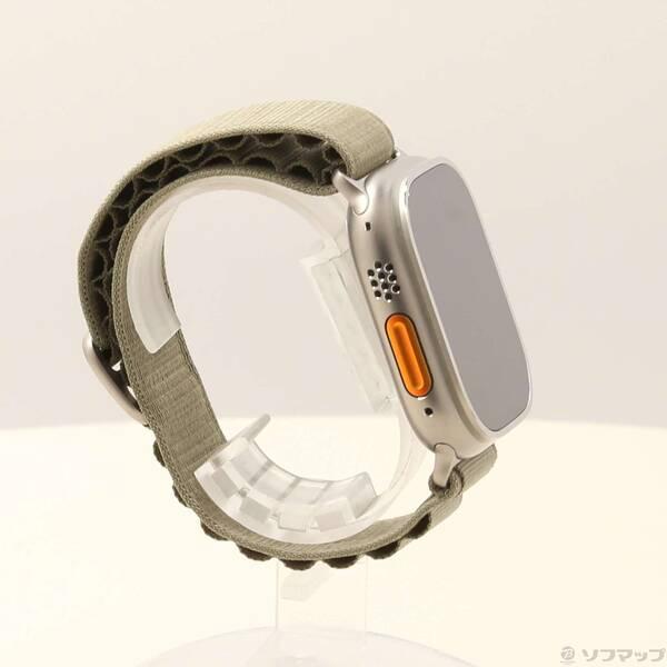 〔中古〕Apple(アップル) Apple Watch Ultra 2 GPS + Cellular 49mm チタニウムケース オリーブアルパインループ〔344-ud〕 |  | 03